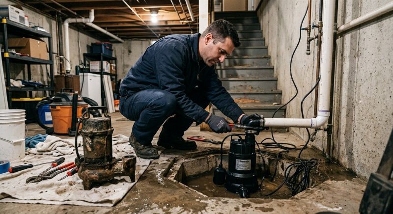 Basement Drainage Installation in Mobile, AL