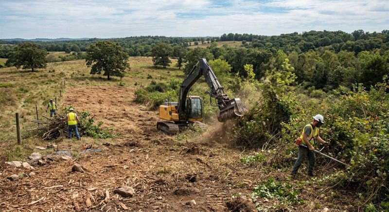 Easement Land Clearing in Marietta, GA