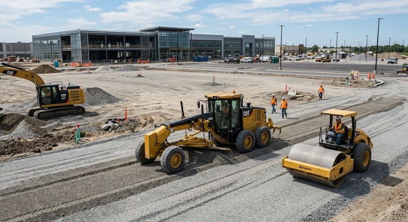 Parking Lot Excavation in Conroe, TX