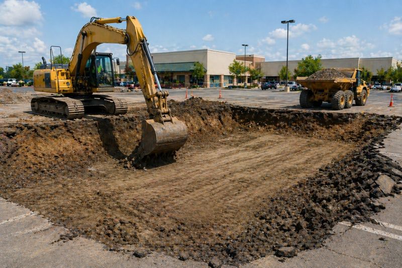 Parking Lot Leveling in Katy, TX