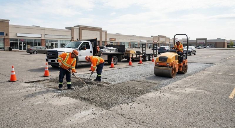 Parking Lot Leveling in Cypress, TX