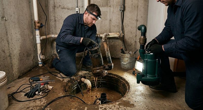 Sump Pump Relocation in Boston, MA